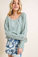 Load image into Gallery viewer, Tranquil Blue Threadwork Top