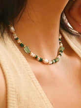 Load image into Gallery viewer, Pearl and Beaded Necklace