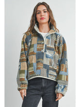 Load image into Gallery viewer, Patchwork Print Multicolor Sweatshirt