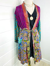 Load image into Gallery viewer, Kaleidoscope Dreams Silk Kimono - Short