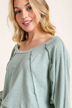 Load image into Gallery viewer, Tranquil Blue Threadwork Top