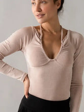 Load image into Gallery viewer, Champagne Bubbles Tie Back Top