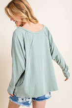 Load image into Gallery viewer, Tranquil Blue Threadwork Top