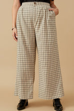 Load image into Gallery viewer, Wide Leg Checkered Pants
