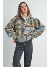 Load image into Gallery viewer, Patchwork Print Multicolor Sweatshirt
