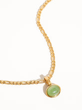 Load image into Gallery viewer, Green Stone Pendant Necklace
