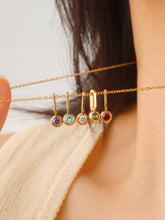 Load image into Gallery viewer, Five Stone Charm Necklace
