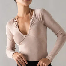 Load image into Gallery viewer, Champagne Bubbles Tie Back Top
