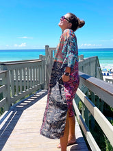 Load image into Gallery viewer, Kaleidoscope Dreams Silk Kimono - Long
