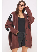 Load image into Gallery viewer, Oversized Yin Yang Cardigan
