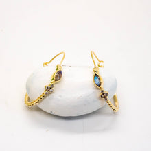 Load image into Gallery viewer, Labradorite Glow Hoops
