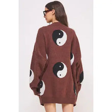 Load image into Gallery viewer, Oversized Yin Yang Cardigan
