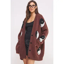 Load image into Gallery viewer, Oversized Yin Yang Cardigan
