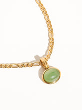 Load image into Gallery viewer, Green Stone Pendant Necklace
